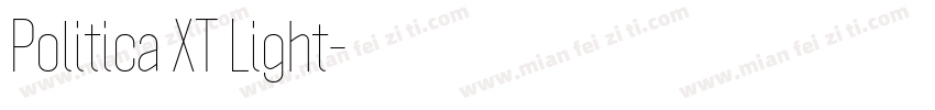 Politica XT Light字体转换